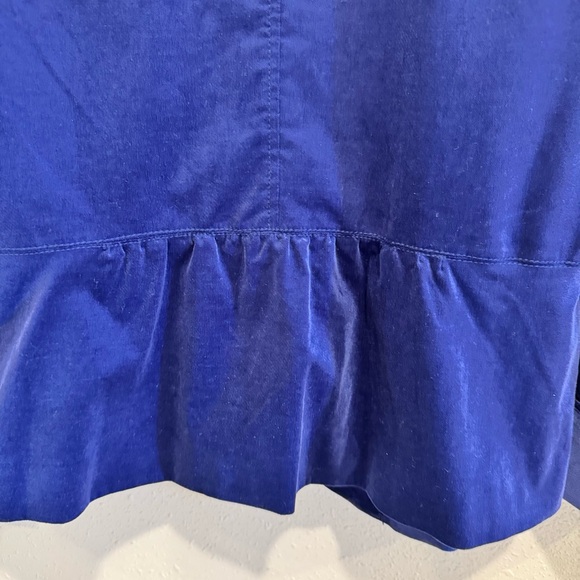 Talbots Royal Blue Velvet Blazer - Picture 7 of 9